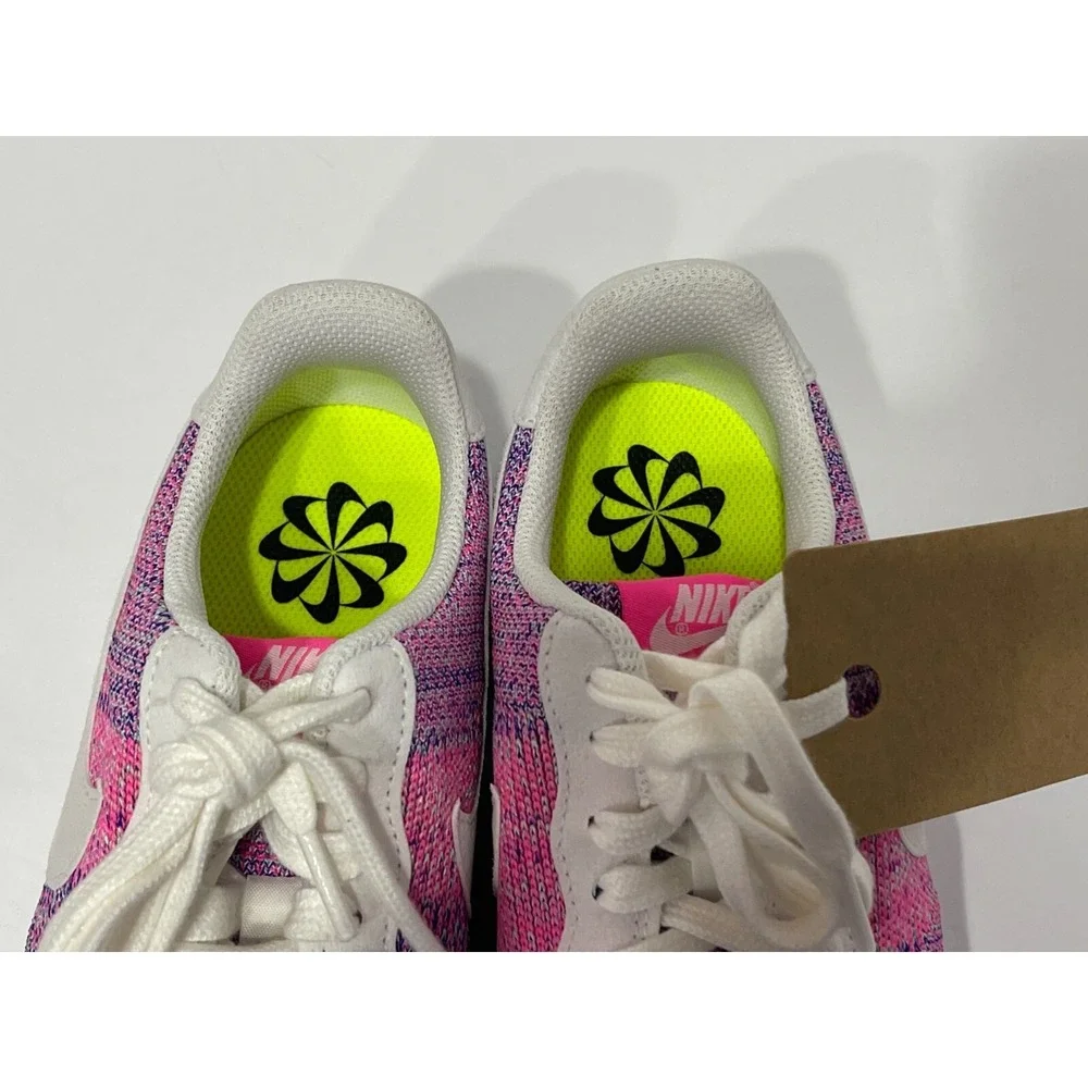 NEW Nike Air Force 1 Crater Flyknit Fuchsia Glow Pink DC7273-500‎ Women's Size 7 - Picture 5 of 6